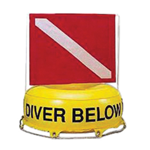 Dive Site Marker with Flag